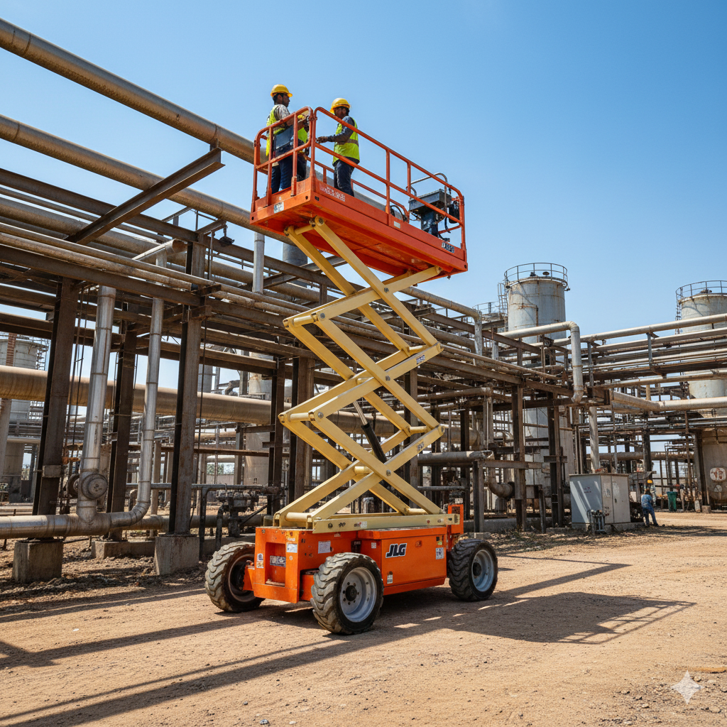 Indoor scissor lift rental Bangalore