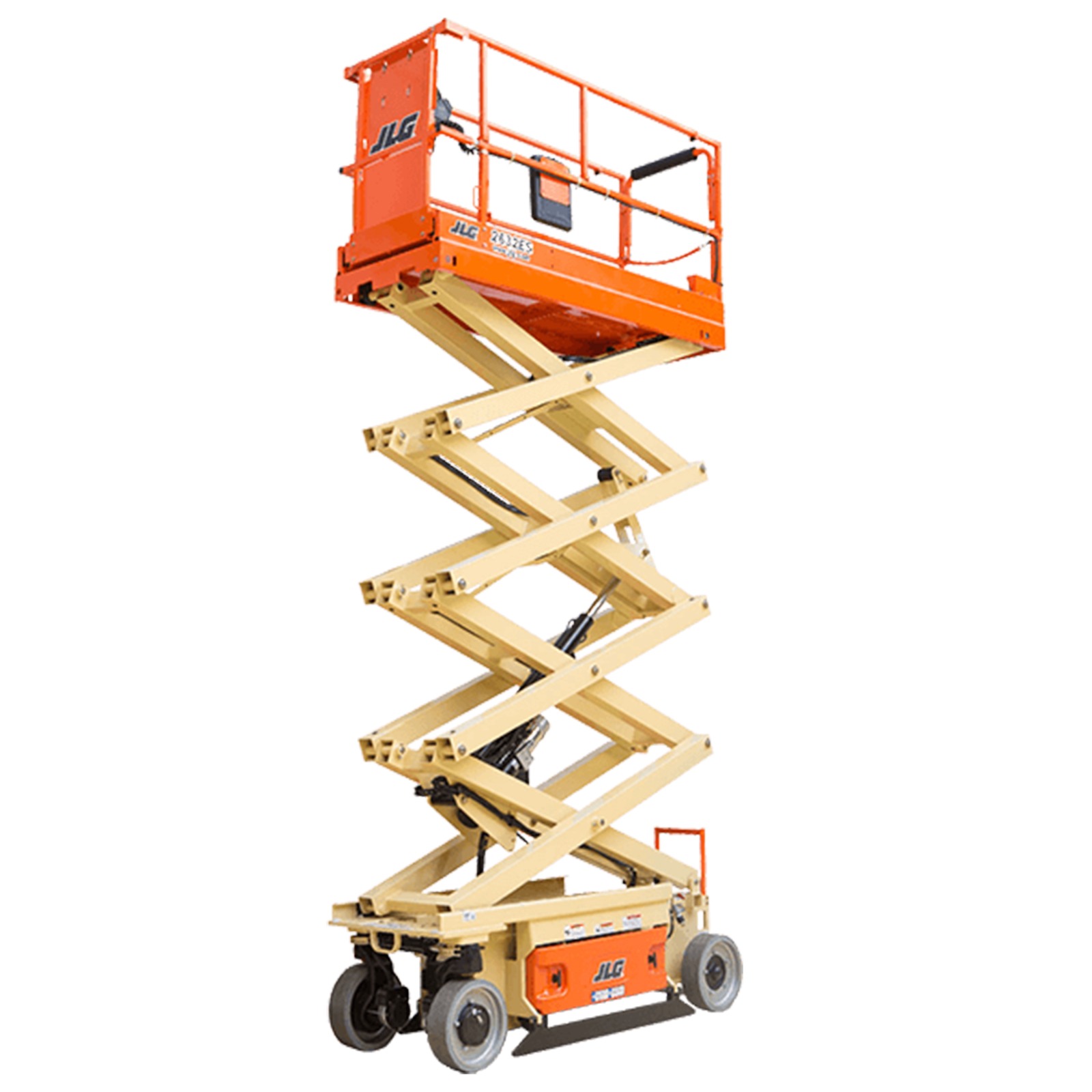 Scissor lift indoors